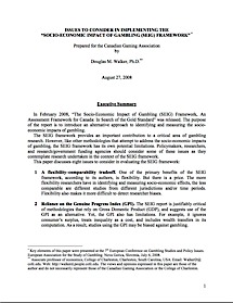 Issues to Consider in Implementing the Socio-Economic Impact of Gambling Framework thumb